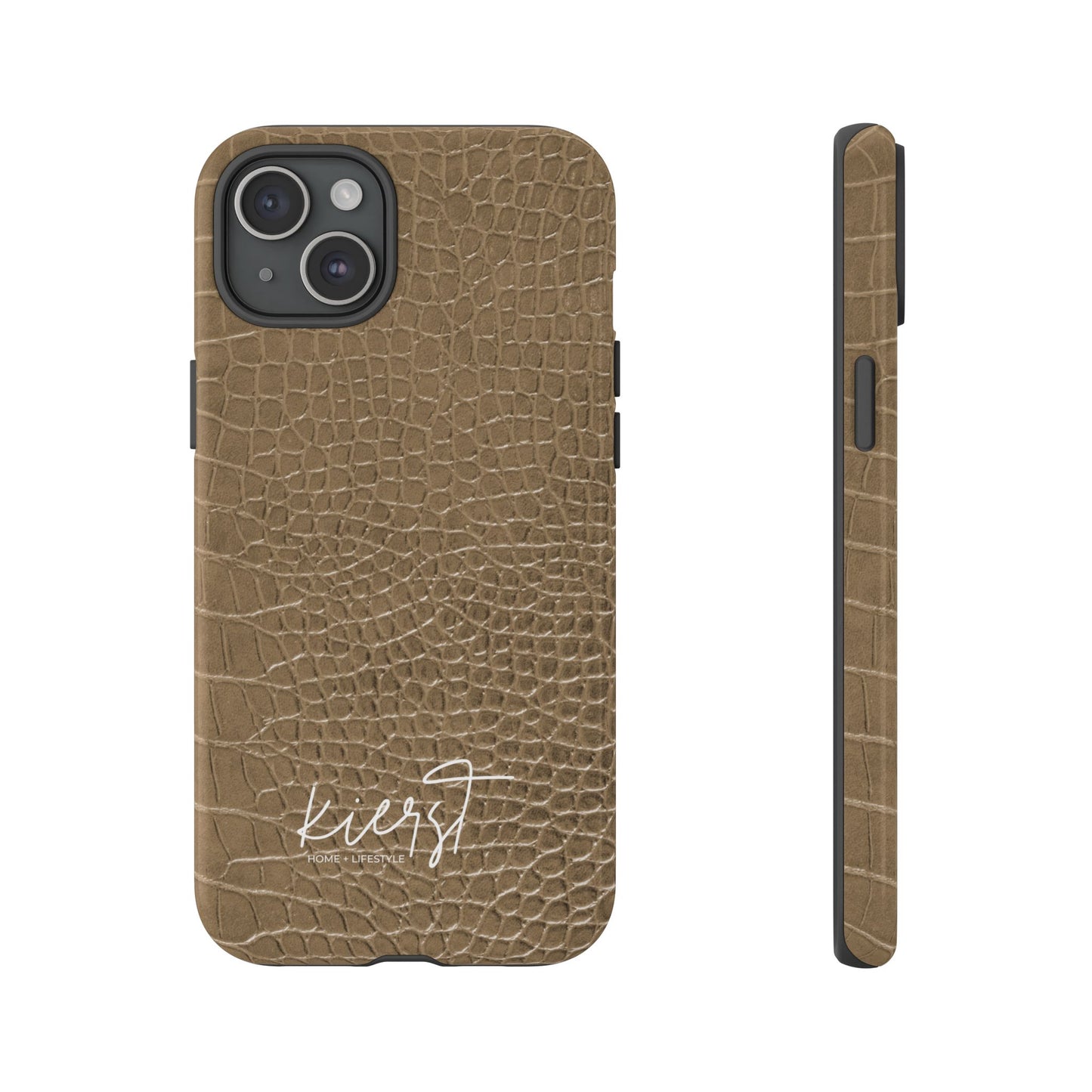 Tan Alligator Print iPhone Case | Elevated texture meets everyday ease