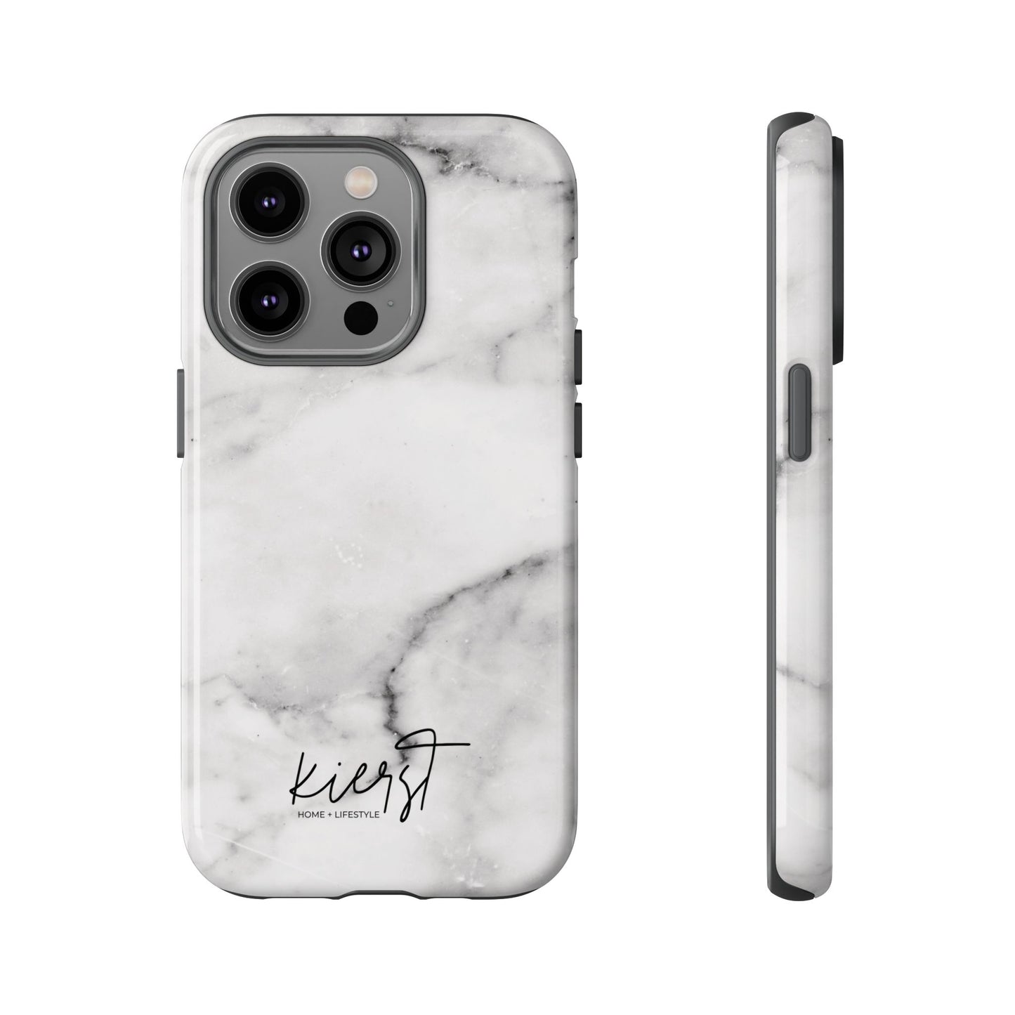 Lived-In White and Grey Marble iPhone Case | Curated Calm, Captured in Marble