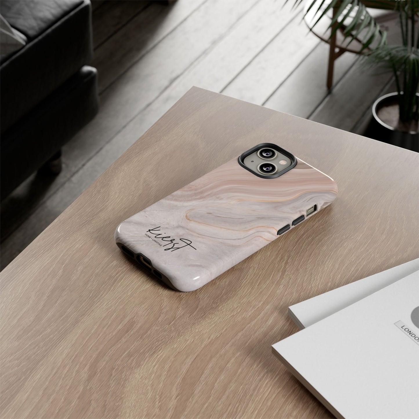 Blush Swirl Marble iPhone Case | Soft Curves, Strong Protection