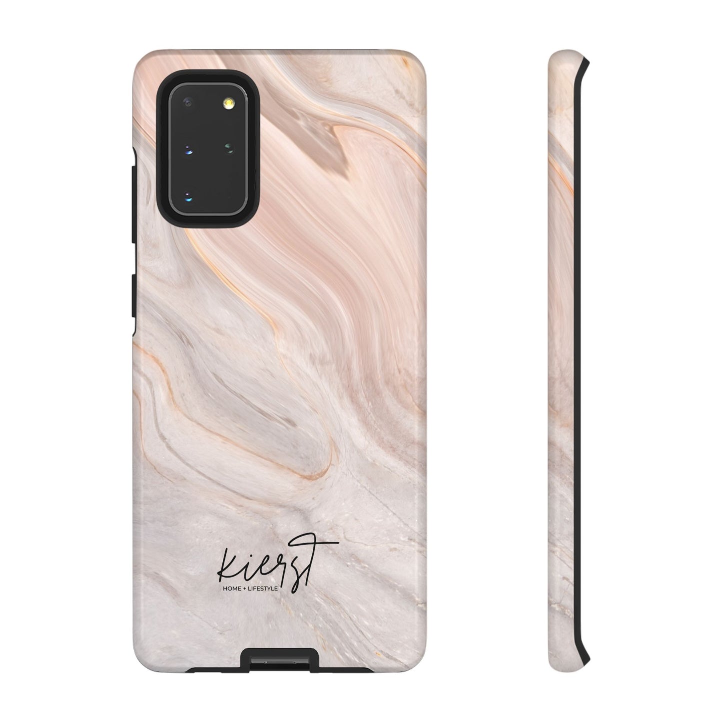 Blush Swirl Marble Samsung Galaxy Phone Case | Subtle Design, Timeless Tone