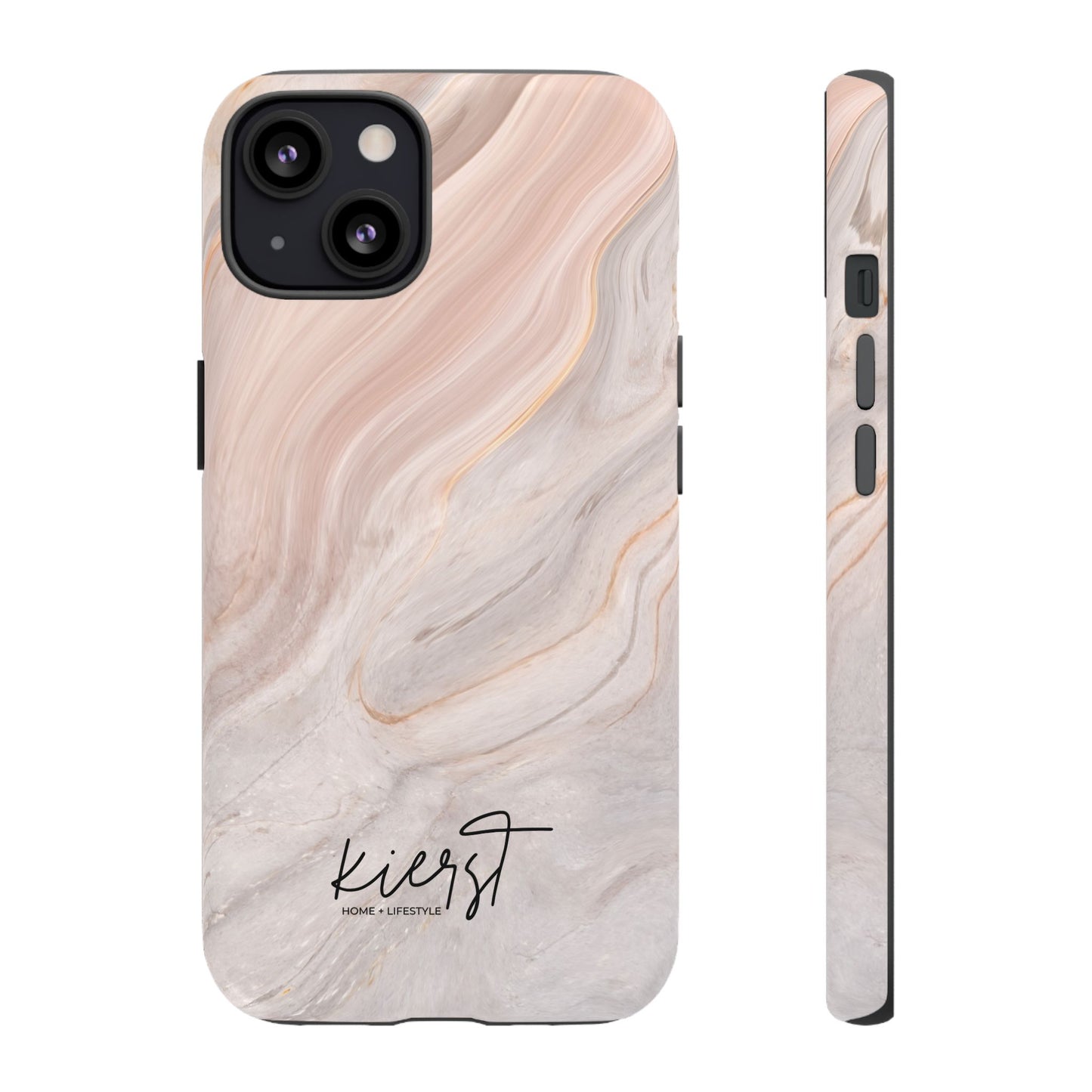 Blush Swirl Marble iPhone Case | Soft Curves, Strong Protection