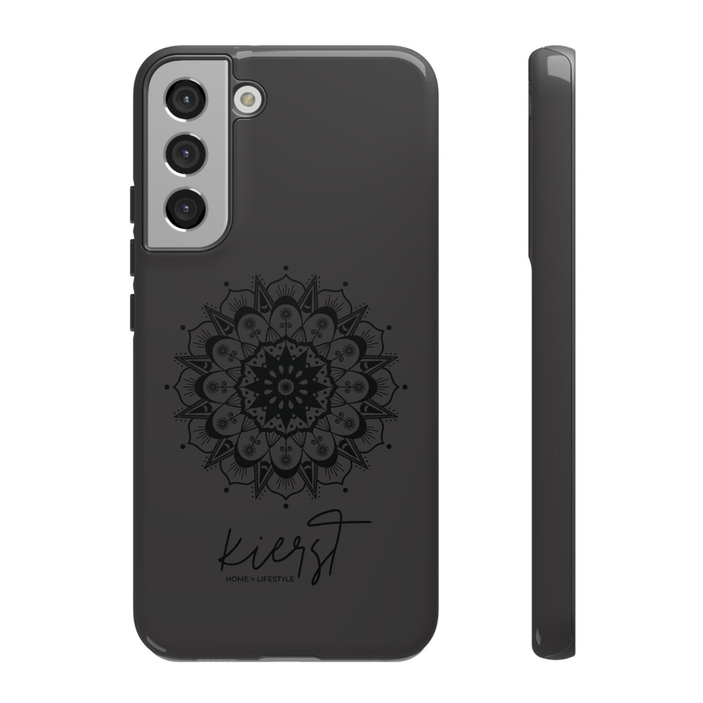 Black Mandala Samsung Galaxy Phone Case | Elevated Symmetry, Timeless Energy
