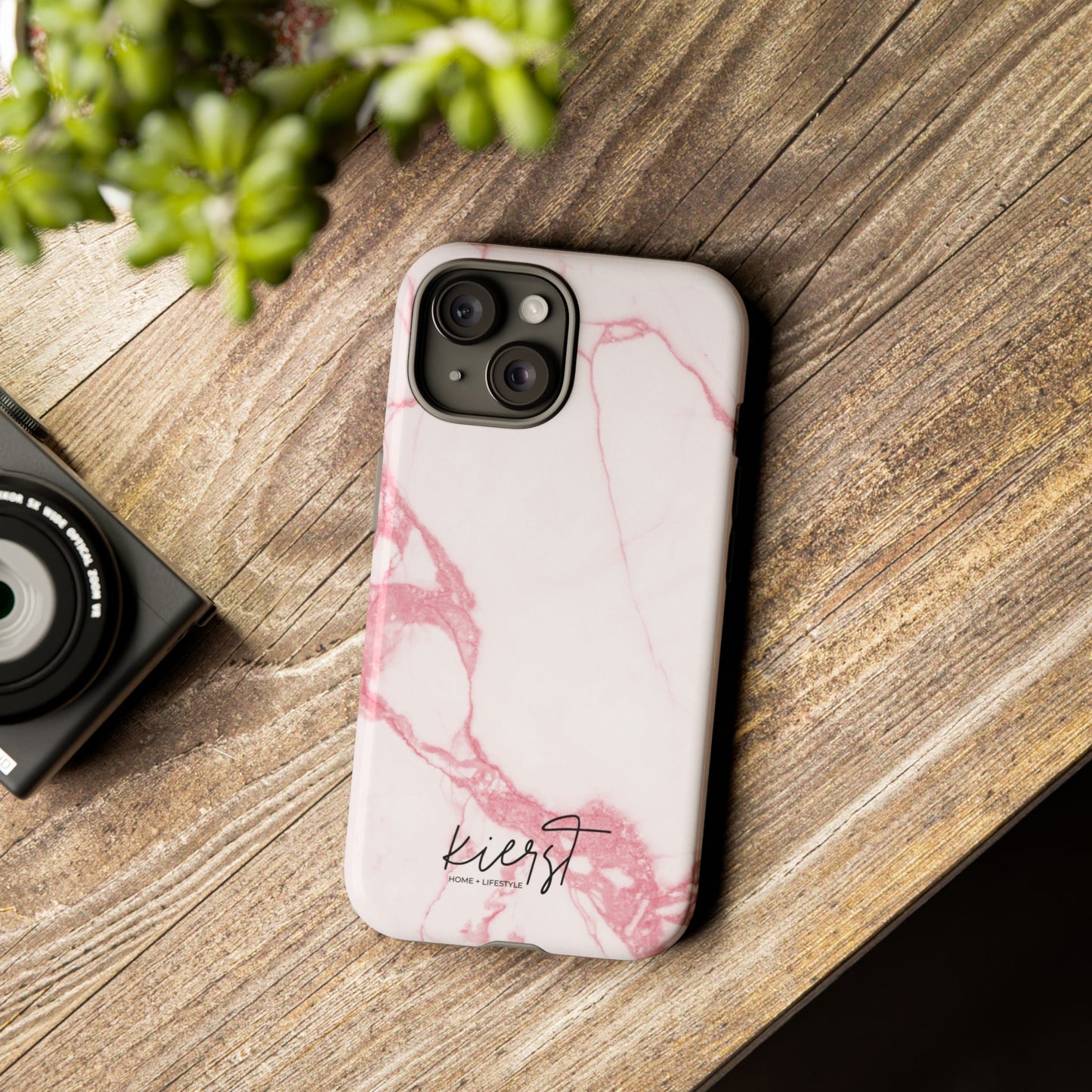 Pink & White Marble iPhone Case | Classic Elegance, Feminine Twist