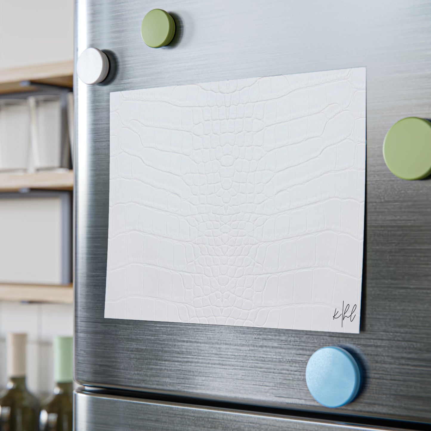 White Alligator Post-it® Note Pad | Luxe Faux Skin-Inspired Memo Pad