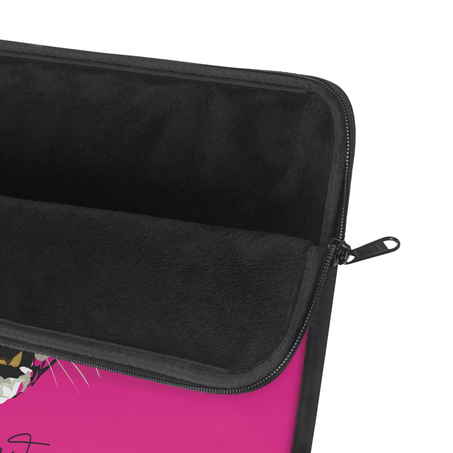 Leopard Head on Signature Hot Pink Laptop Sleeve | Limited Edition Fierce + Functional