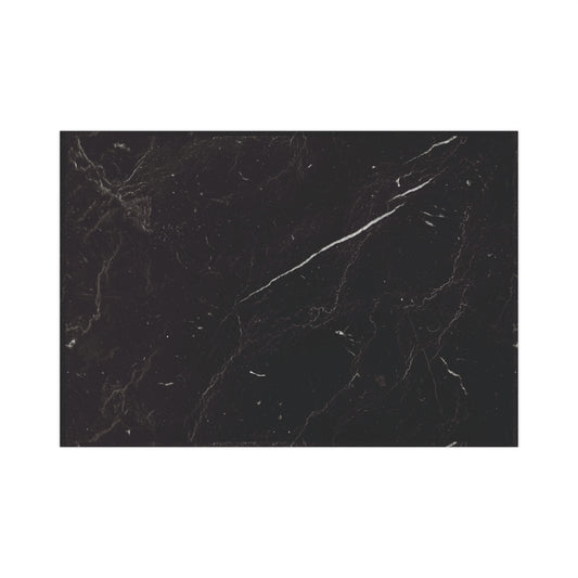 Black Marble Gift Wrapping Paper – Black and White Stone-Inspired Print