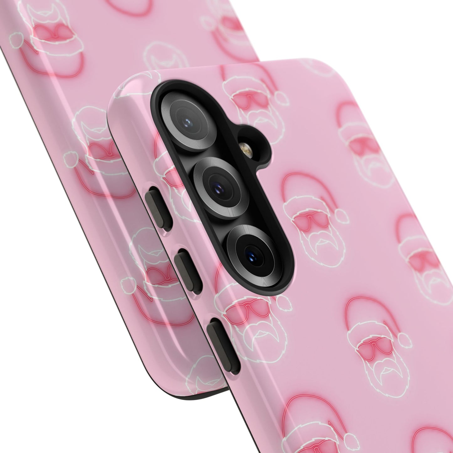 Holiday 25 Neon Sign Santa on Pink Samsung Galaxy Phone Case