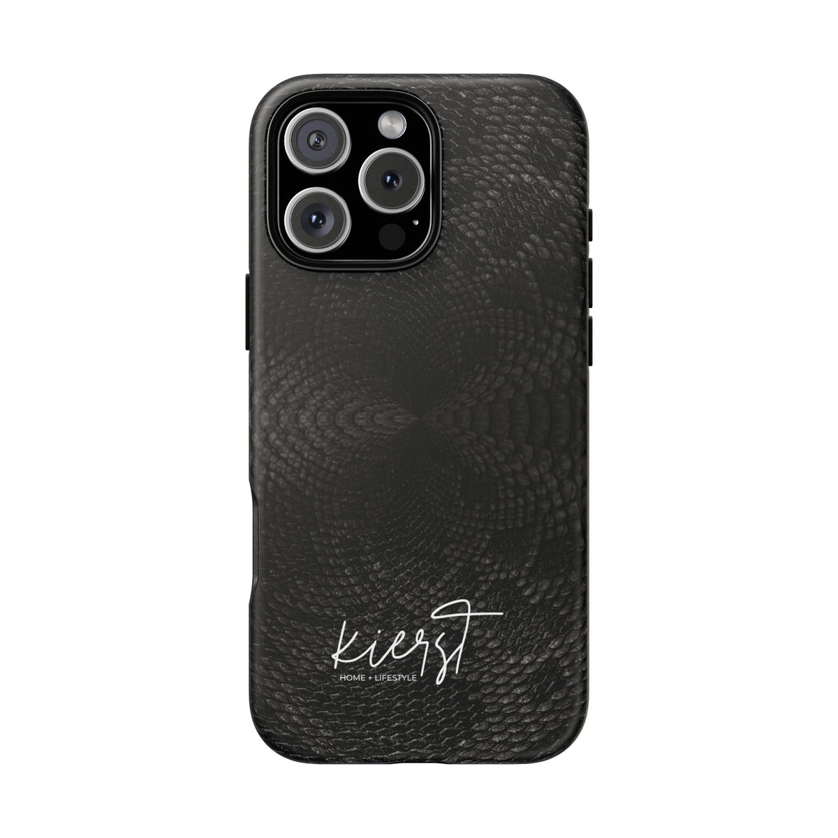 Black + Grey Snake Print iPhone Case