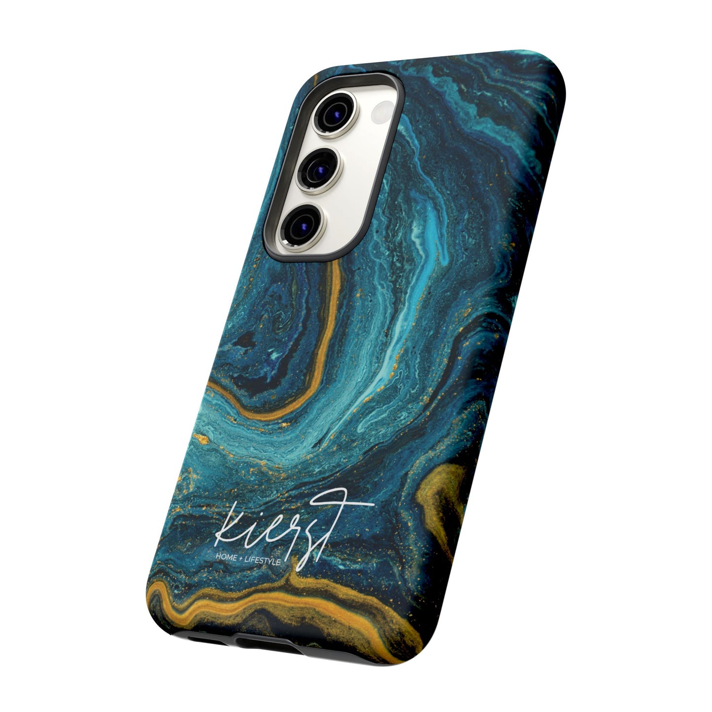 Gold & Teal Marble Samsung Galaxy Case | Swirled Depth Meets Everyday Edge