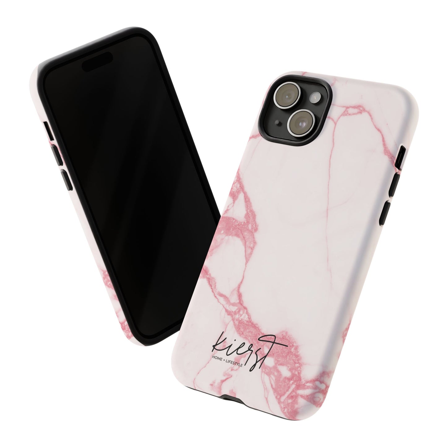 Pink & White Marble iPhone Case | Classic Elegance, Feminine Twist