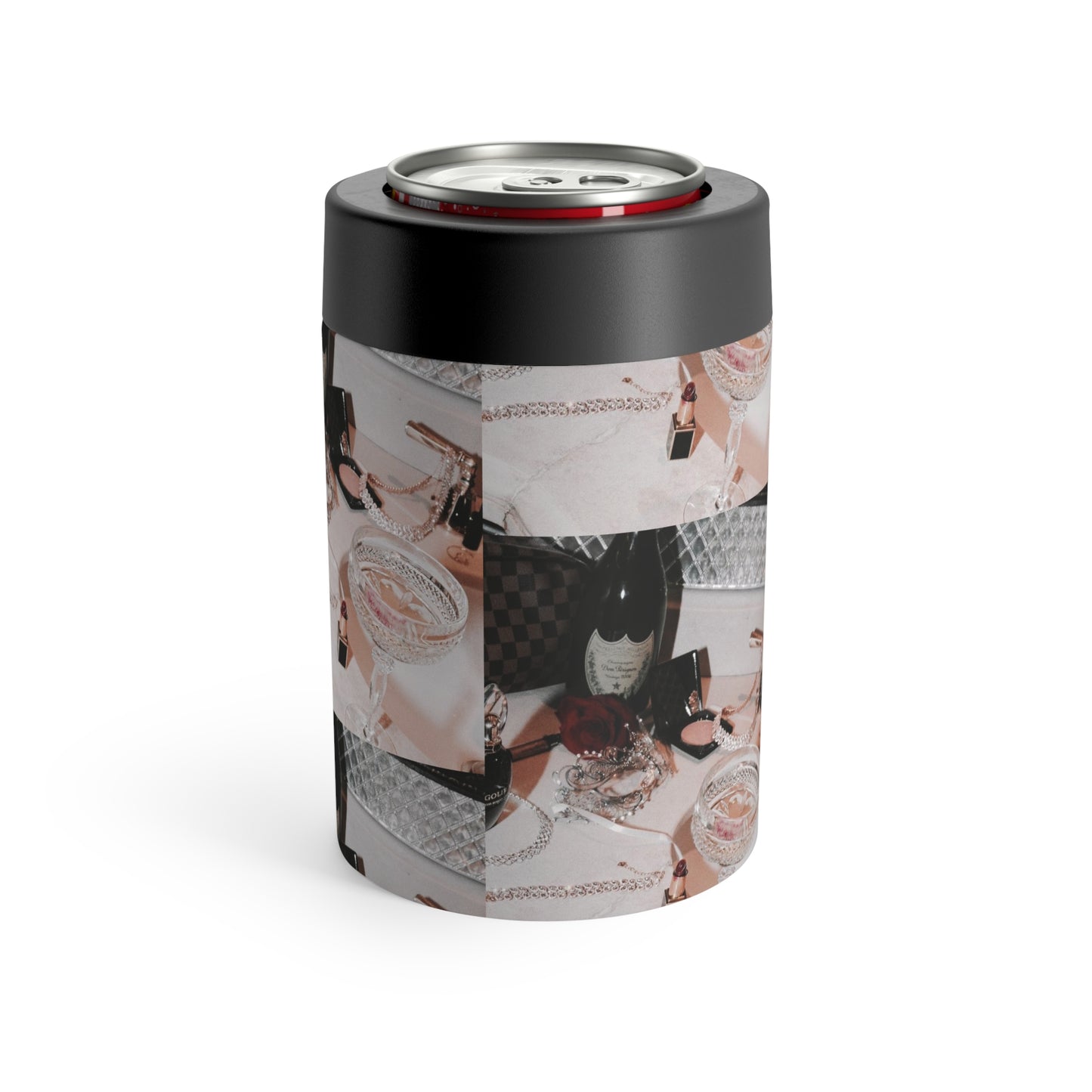 Just A Girl Vintage Vibes Can Holder – Retro Vanity Print