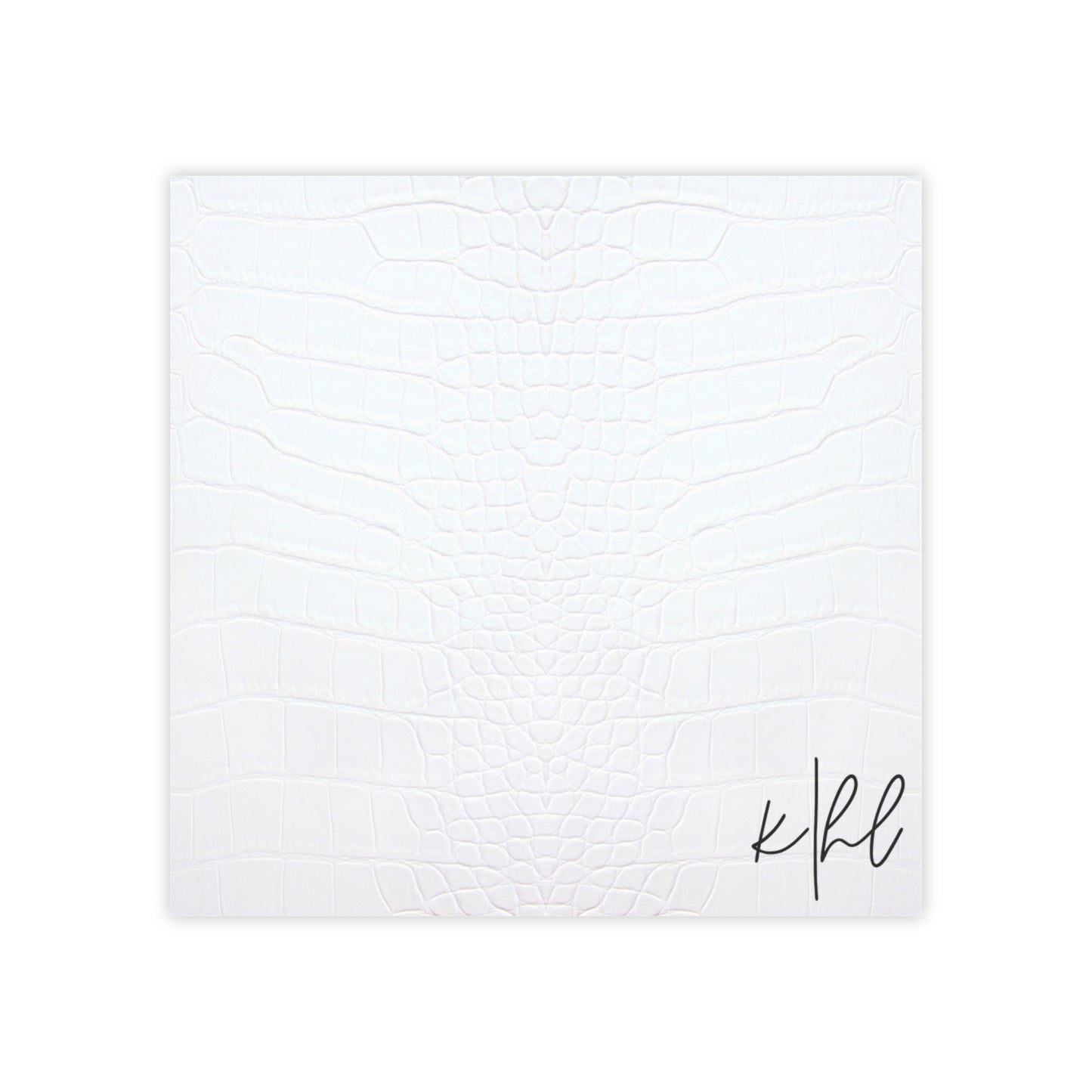 White Alligator Post-it® Note Pad | Luxe Faux Skin-Inspired Memo Pad