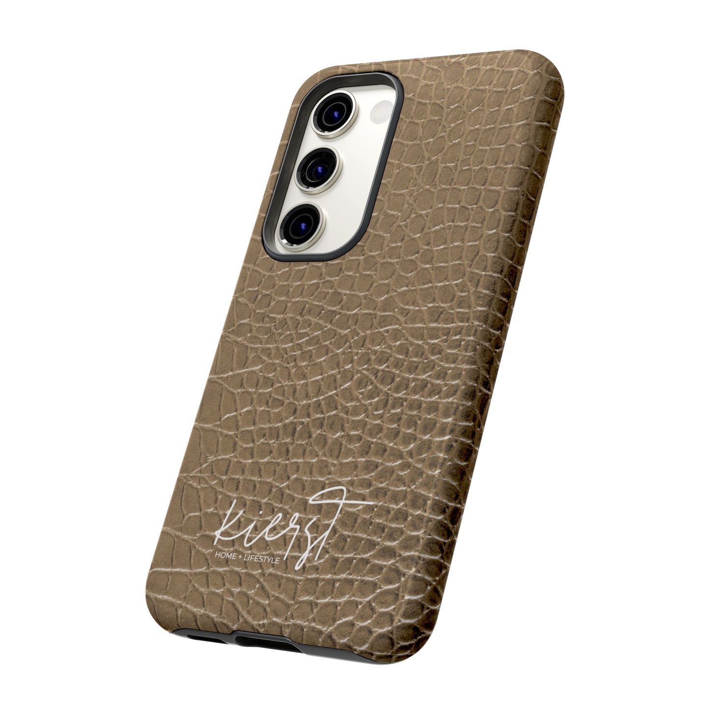 Tan Alligator Print Samsung Galaxy Phone Case | Subtle Statement, Everyday Style