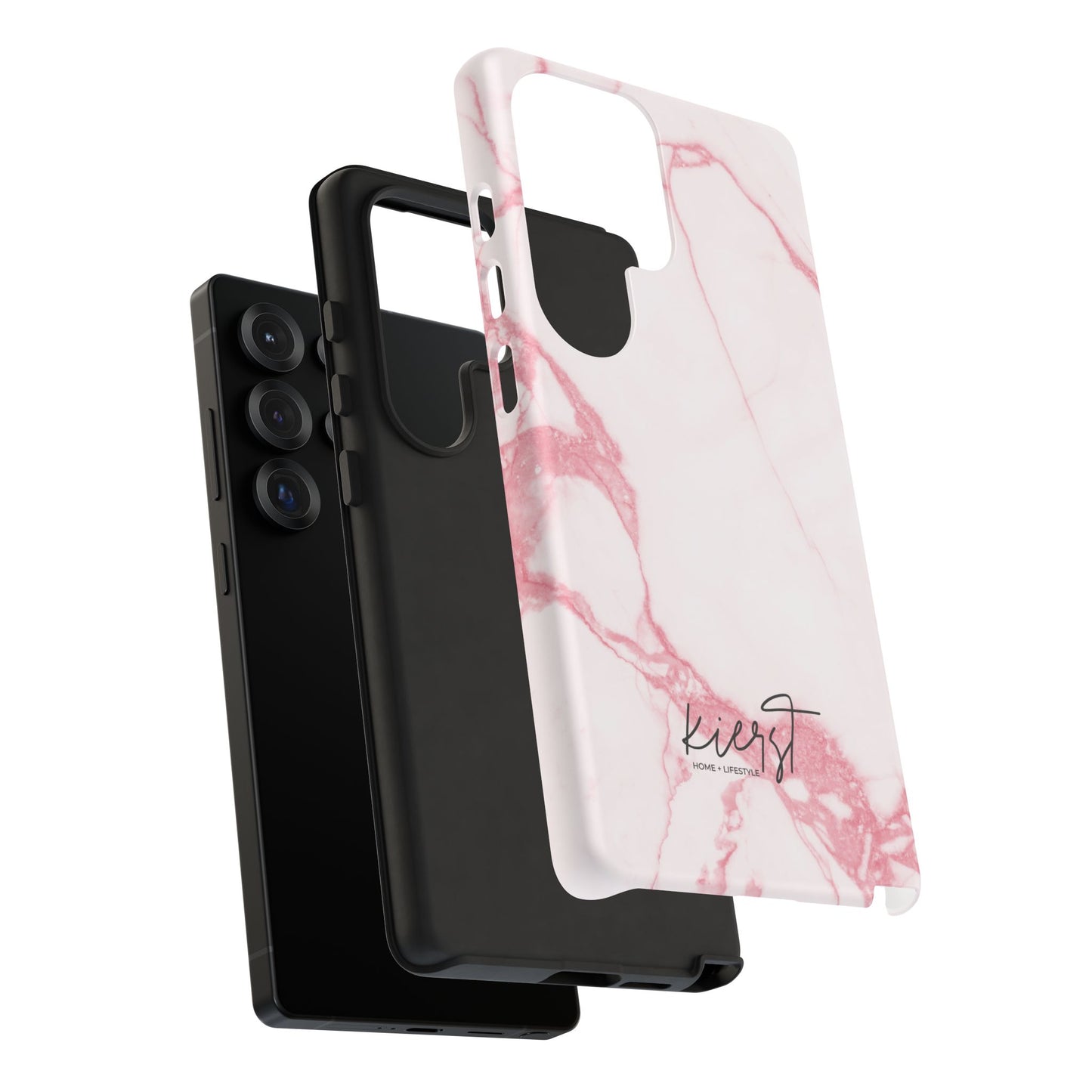 Pink & White Marble Samsung Galaxy Phone Case