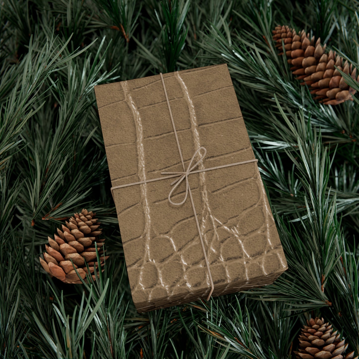 Tan Alligator Gift Wrapping Paper