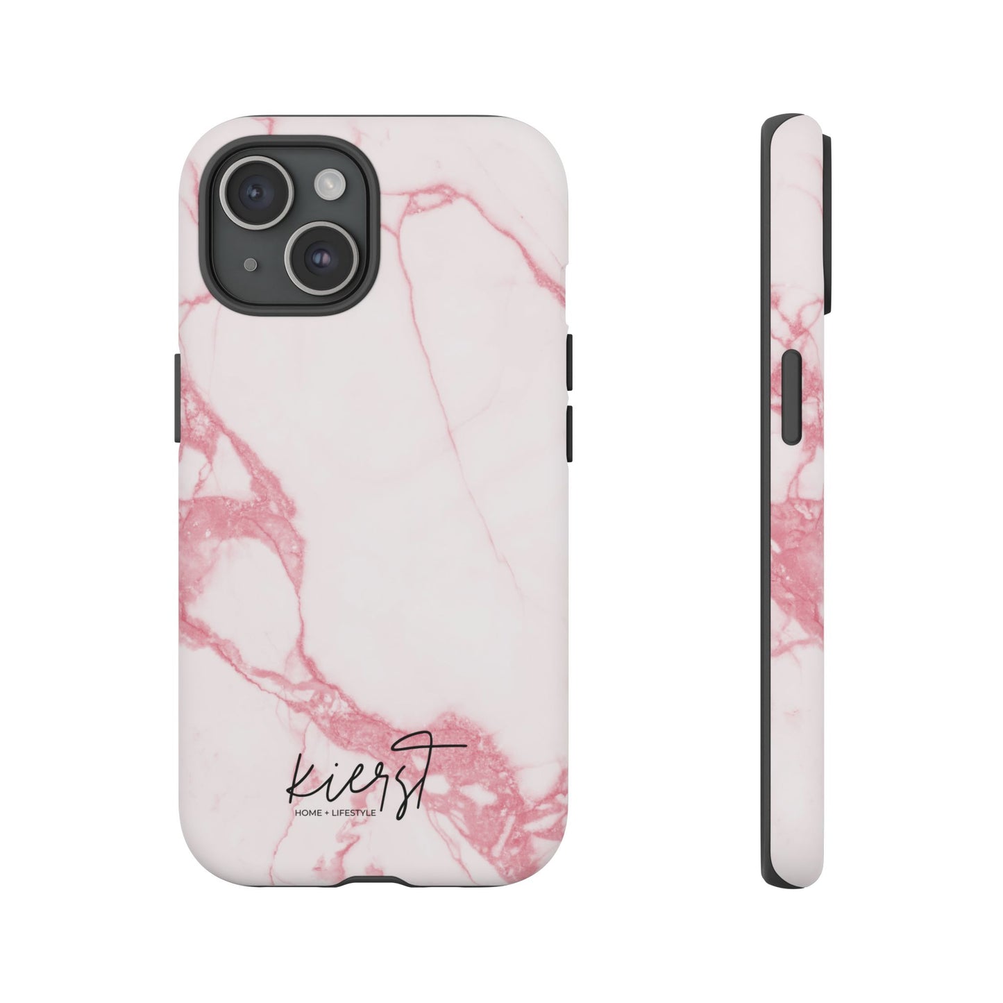 Pink & White Marble iPhone Case | Classic Elegance, Feminine Twist