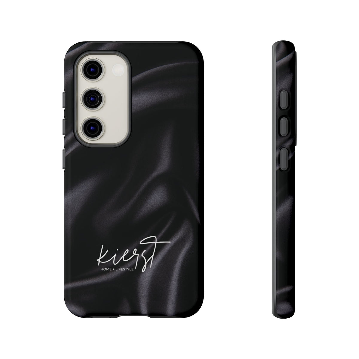 Black Silk Print Samsung Galaxy Phone Case