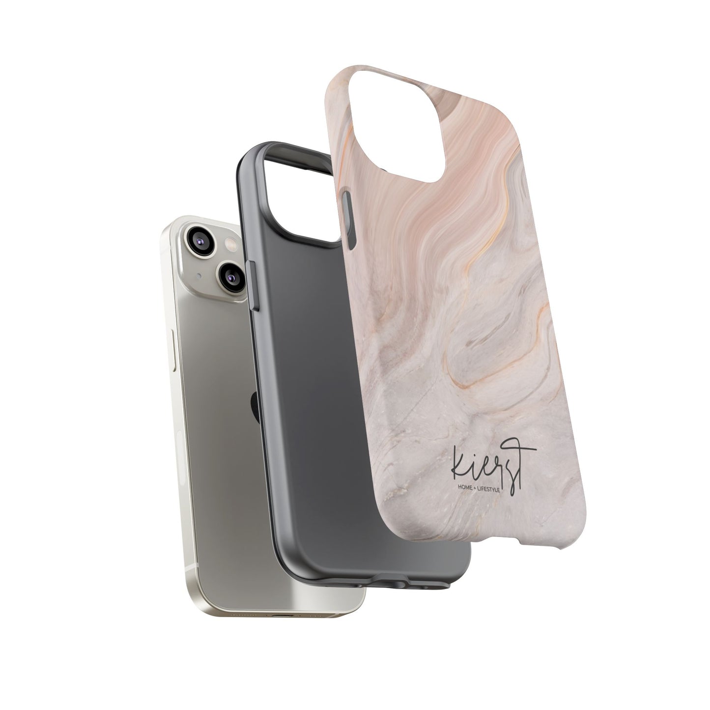 Blush Swirl Marble iPhone Case | Soft Curves, Strong Protection