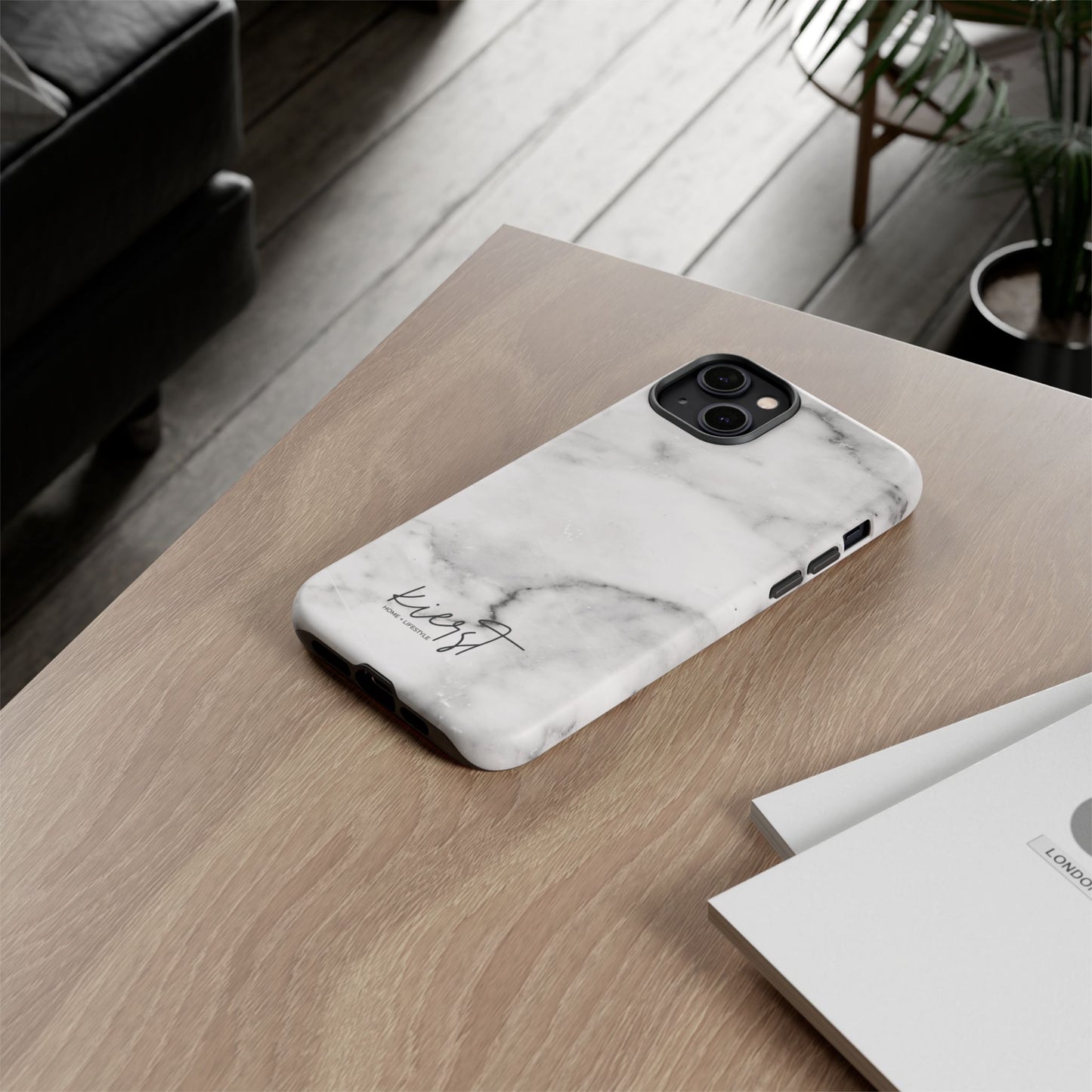 Lived-In White and Grey Marble iPhone Case | Curated Calm, Captured in Marble