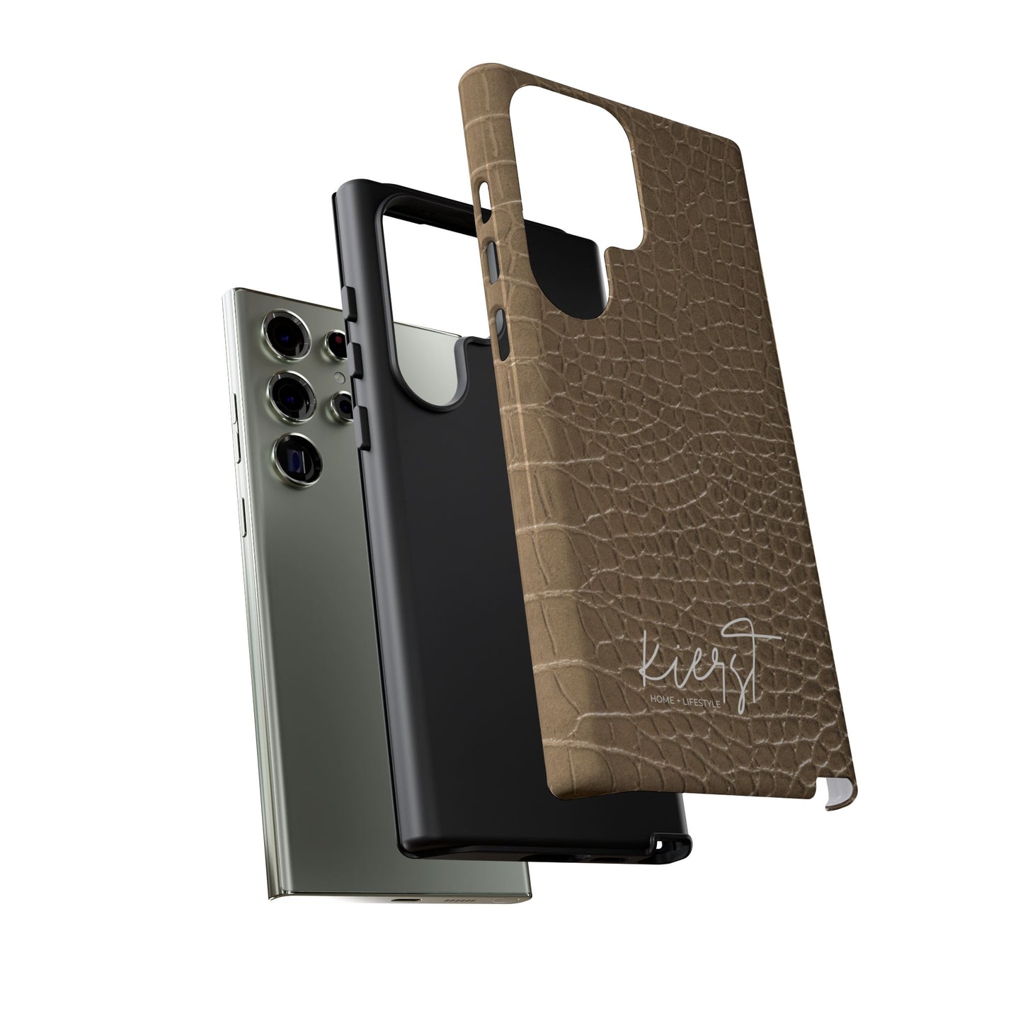Tan Alligator Print Samsung Galaxy Phone Case | Subtle Statement, Everyday Style