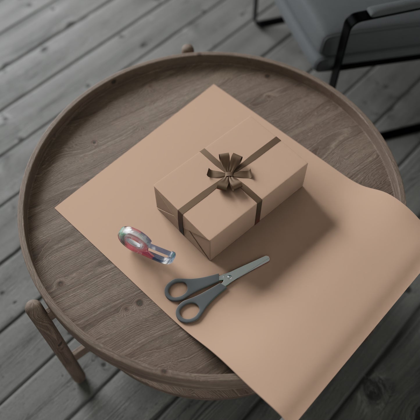 Classic Tan Gift Wrapping Paper – Minimalist Solid Neutral for Elevated Gifting