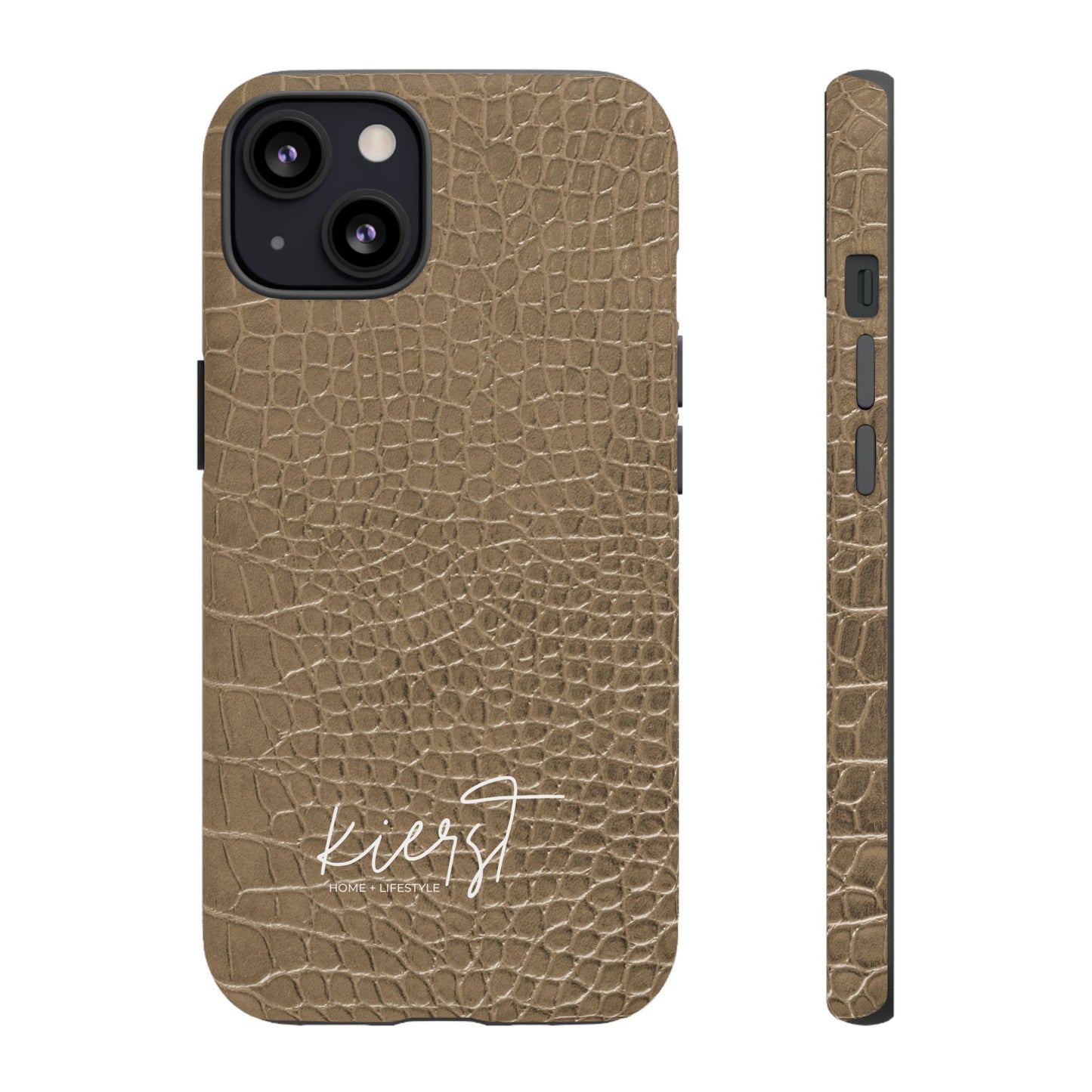 Tan Alligator Print iPhone Case | Elevated texture meets everyday ease