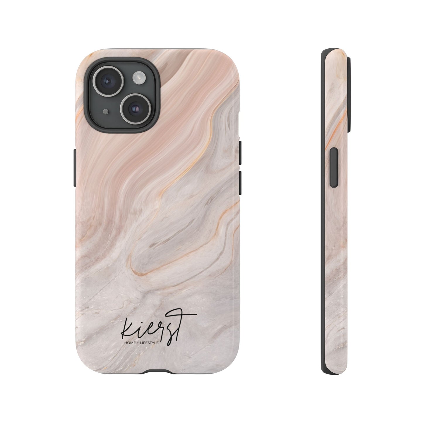 Blush Swirl Marble iPhone Case | Soft Curves, Strong Protection