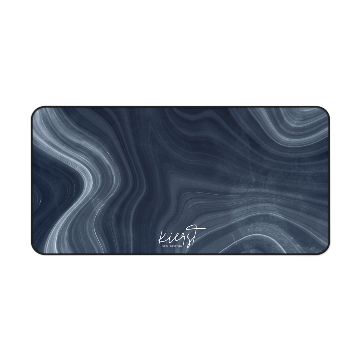 Navy Marble Print Desk Mat