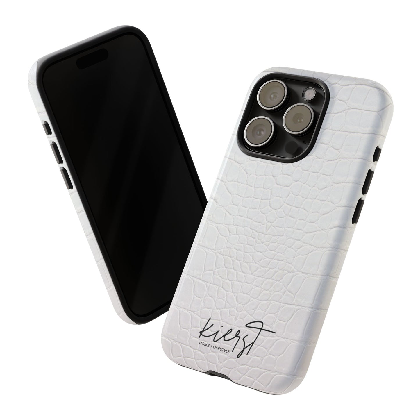 White Alligator iPhone Case | Minimal, Crisp, and Effortlessly Elevated