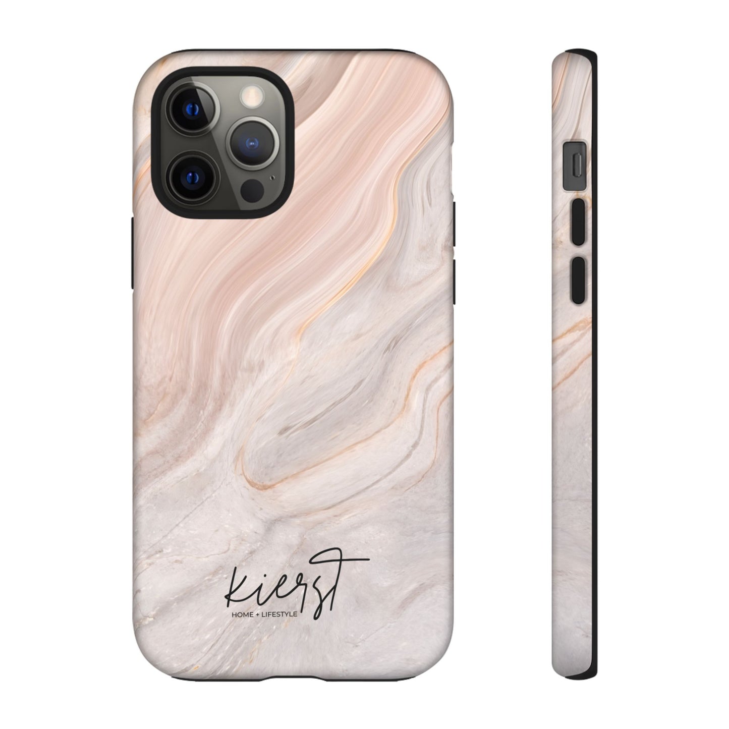 Blush Swirl Marble iPhone Case | Soft Curves, Strong Protection