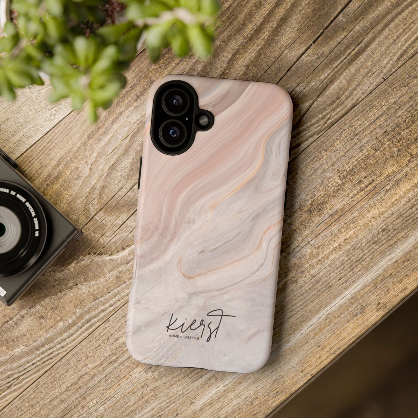 Blush Swirl Marble iPhone Case | Soft Curves, Strong Protection