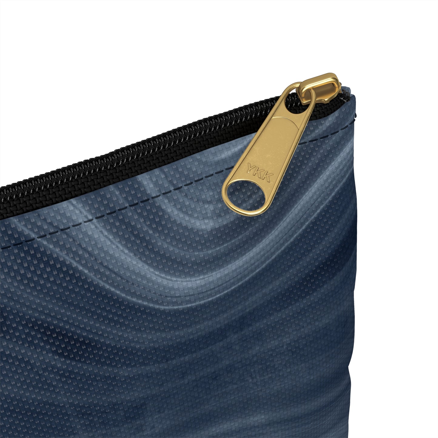Navy Marble Accessory Pouch