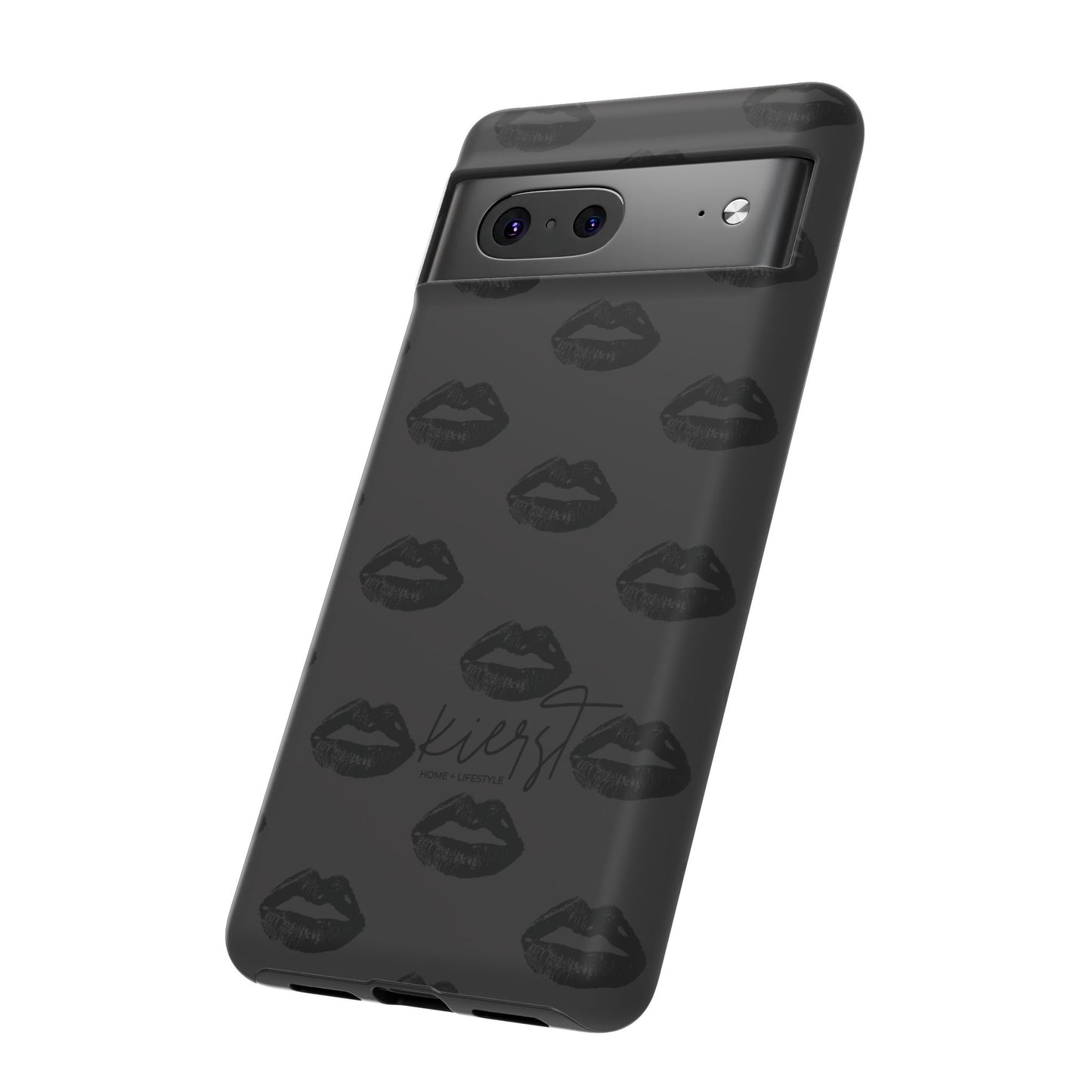 Black Lips Google Pixel Phone Case | Monochrome Meets Mood