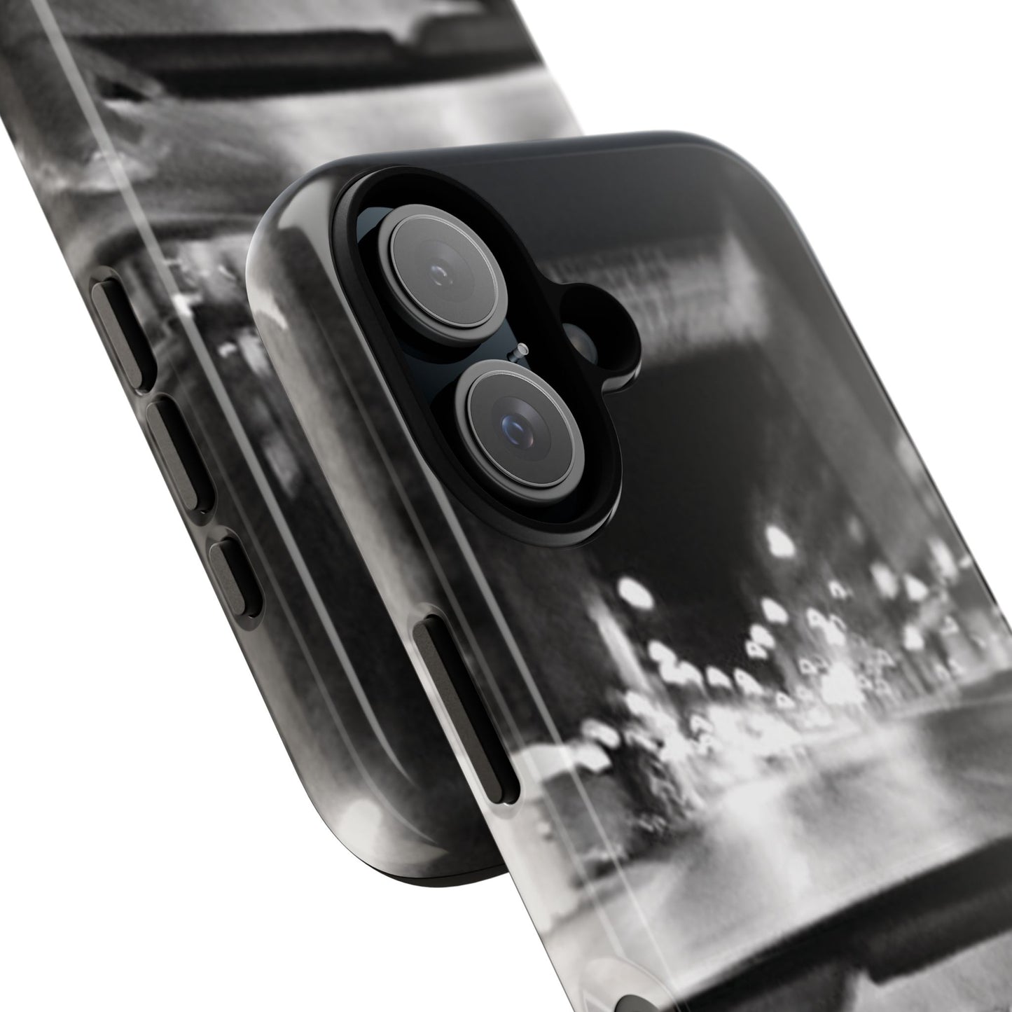 Faded Summer Nights iPhone Case | A Cinematic Blur of City Lights and Nostalgia