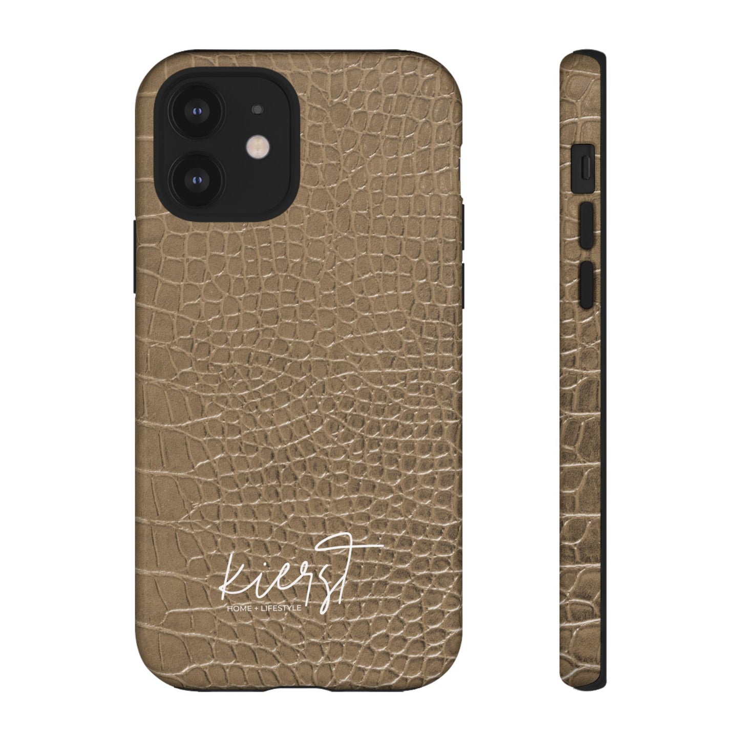 Tan Alligator Print iPhone Case | Elevated texture meets everyday ease