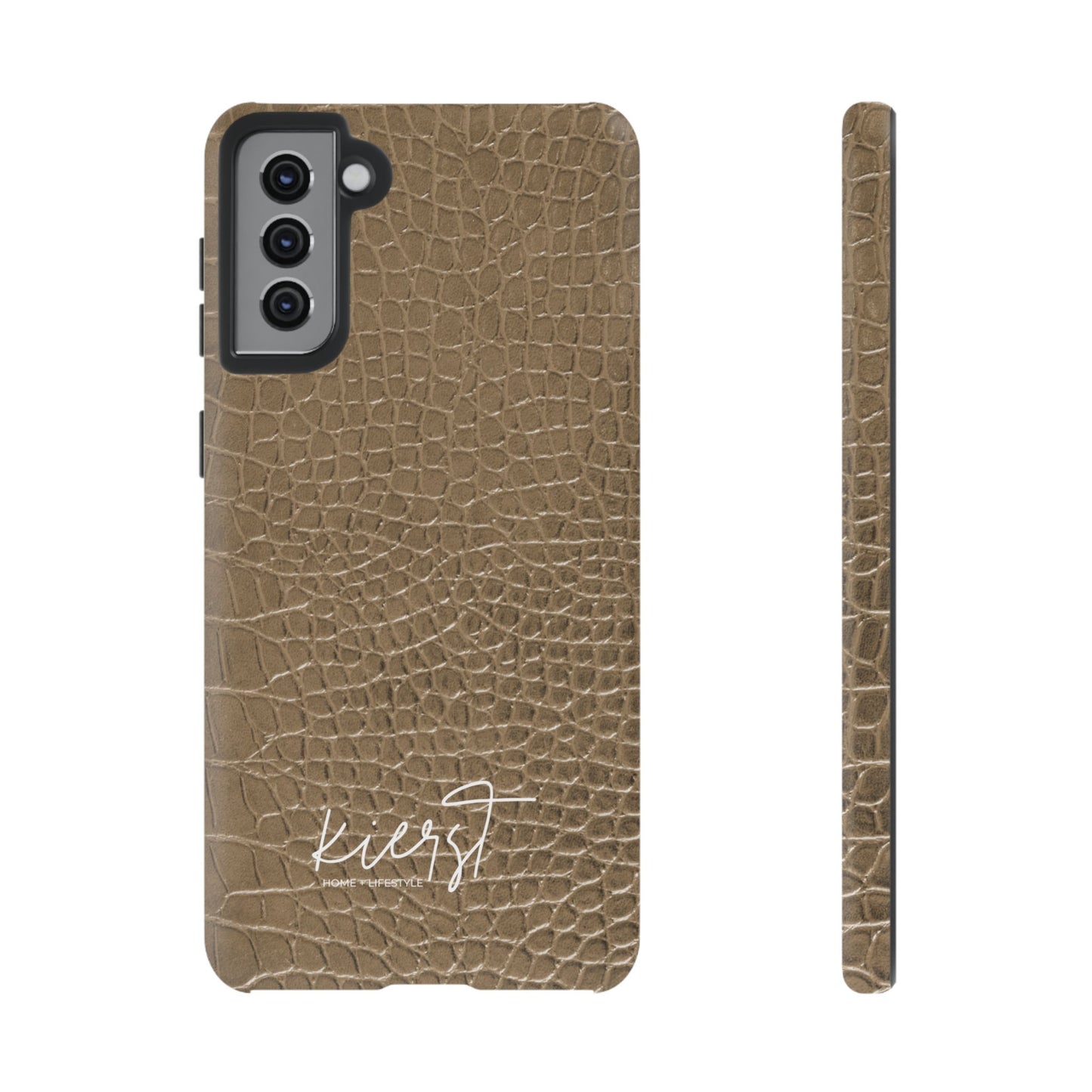 Tan Alligator Print Samsung Galaxy Phone Case | Subtle Statement, Everyday Style