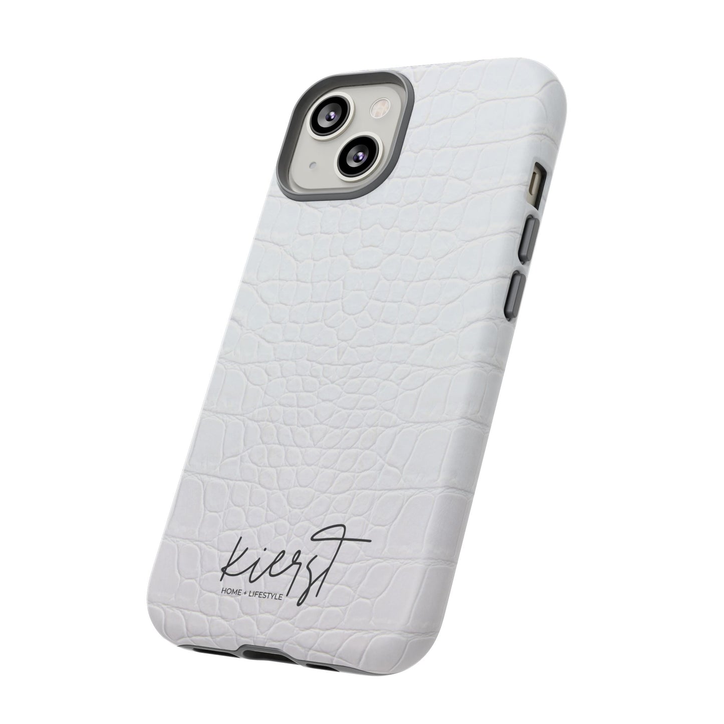 White Alligator iPhone Case | Minimal, Crisp, and Effortlessly Elevated