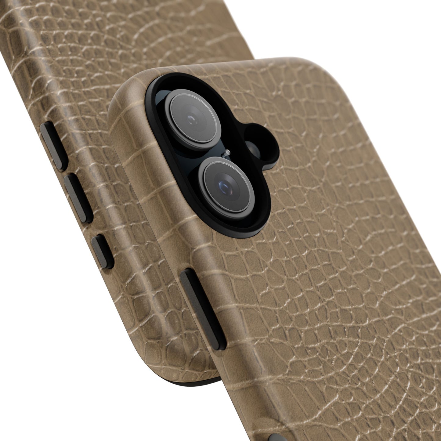 Tan Alligator Print iPhone Case | Elevated texture meets everyday ease