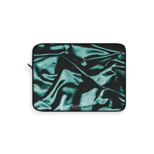 Emerald Silk Laptop Sleeve | Luxe Protection for Your Tech