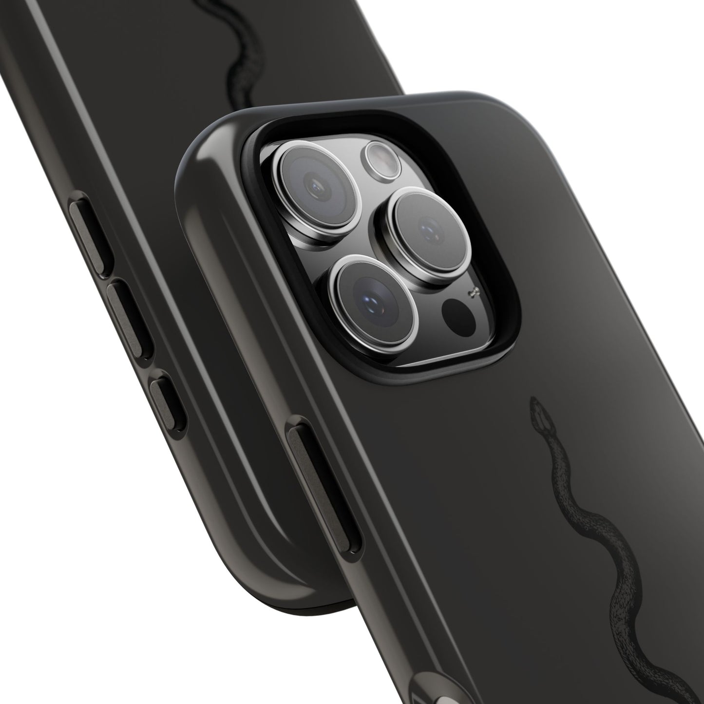 Long Black Snake iPhone Case | Subtle Edge, Quiet Power