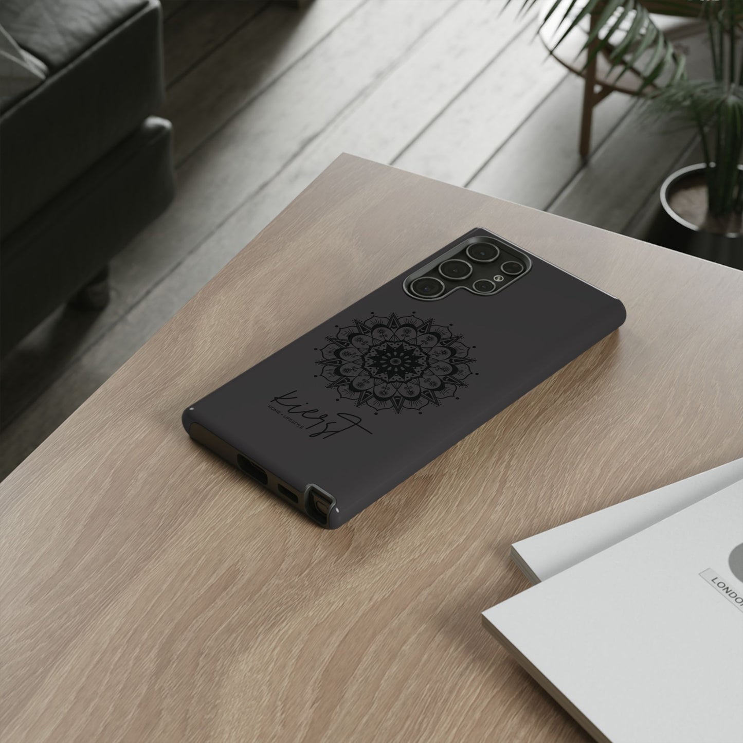 Black Mandala Samsung Galaxy Phone Case | Elevated Symmetry, Timeless Energy