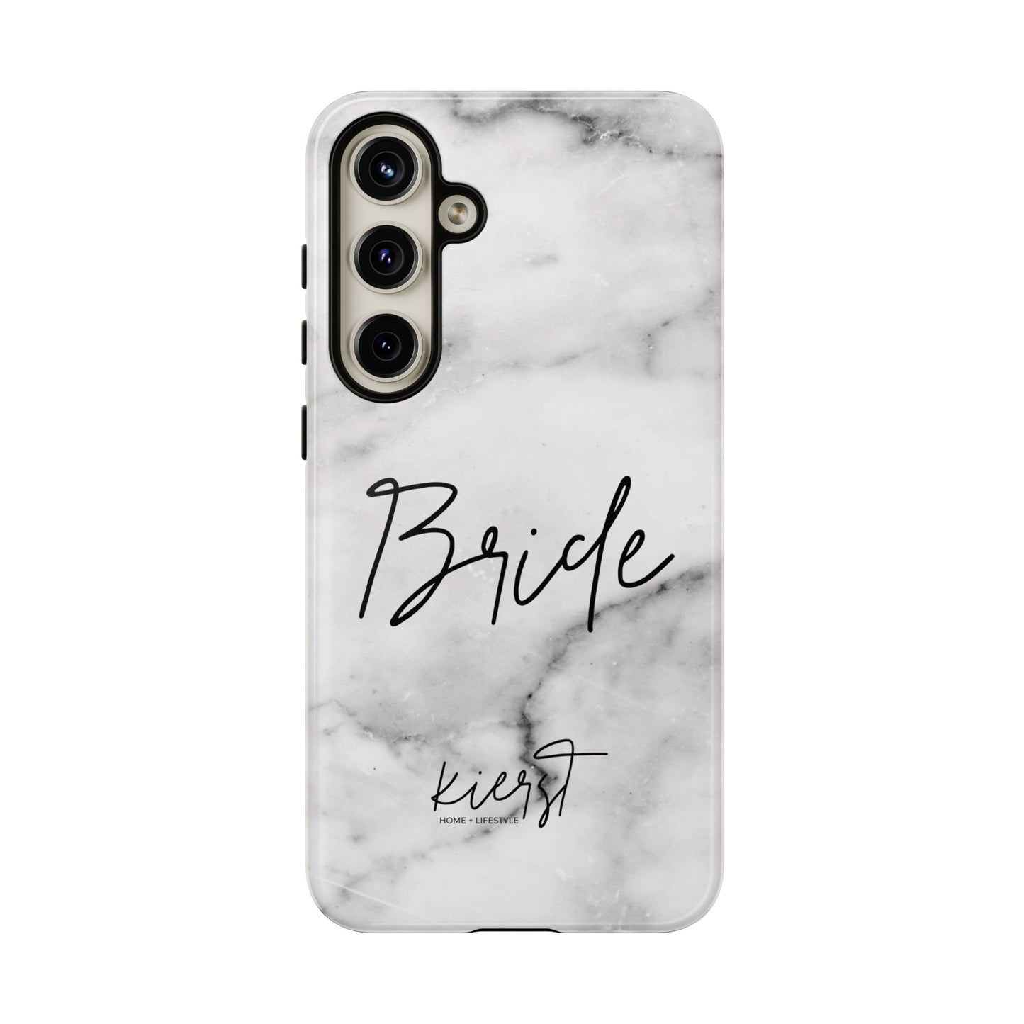 Bride Lived-In White and Grey Marble Samsung Galaxy Phone Case