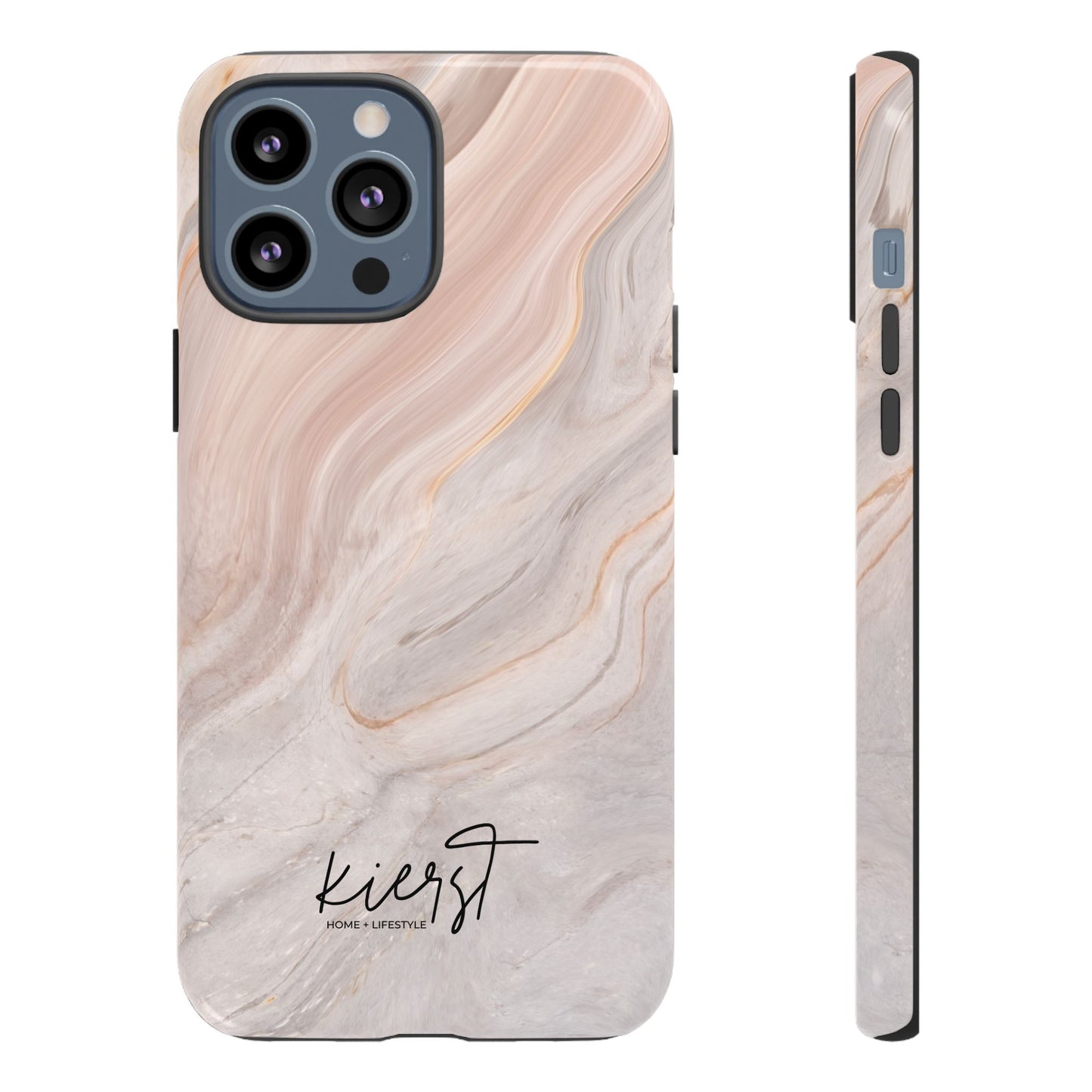 Blush Swirl Marble iPhone Case | Soft Curves, Strong Protection