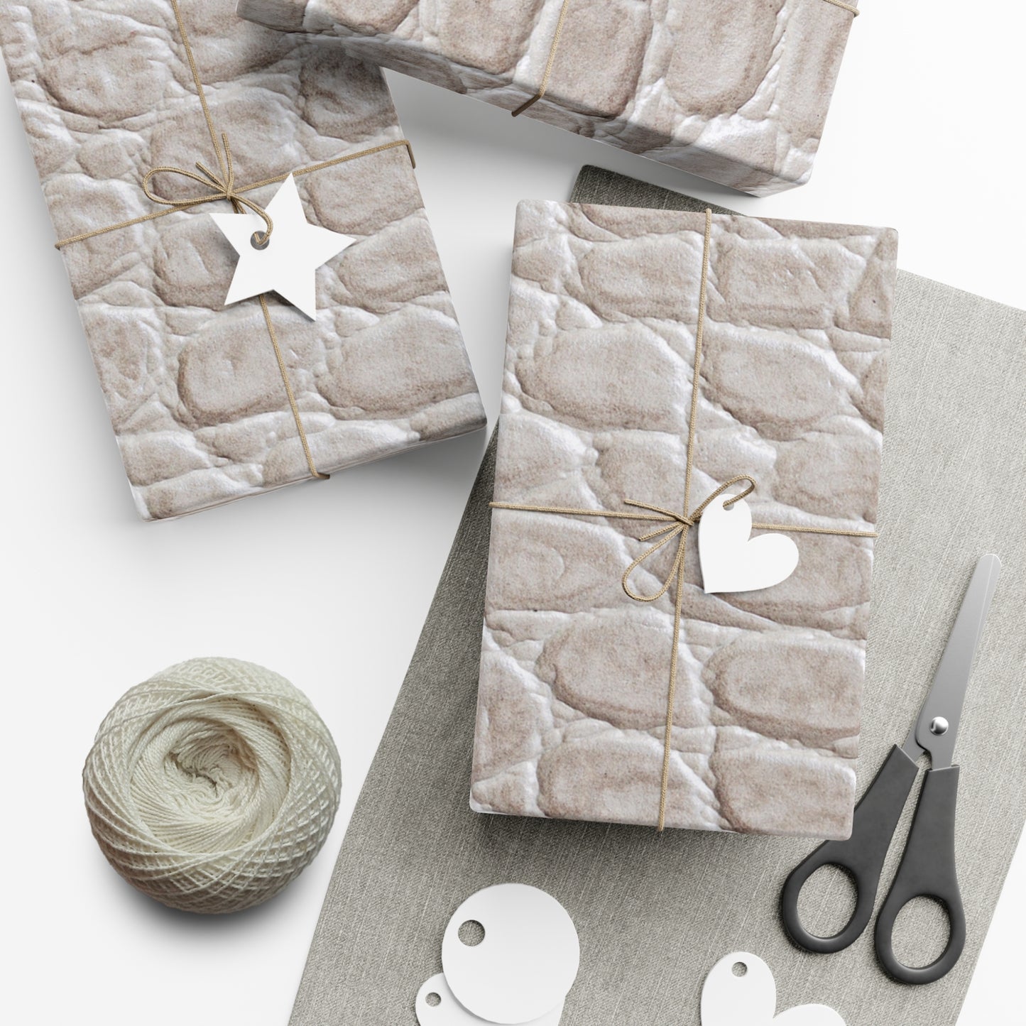 Cream Reptile Gift Wrapping Paper