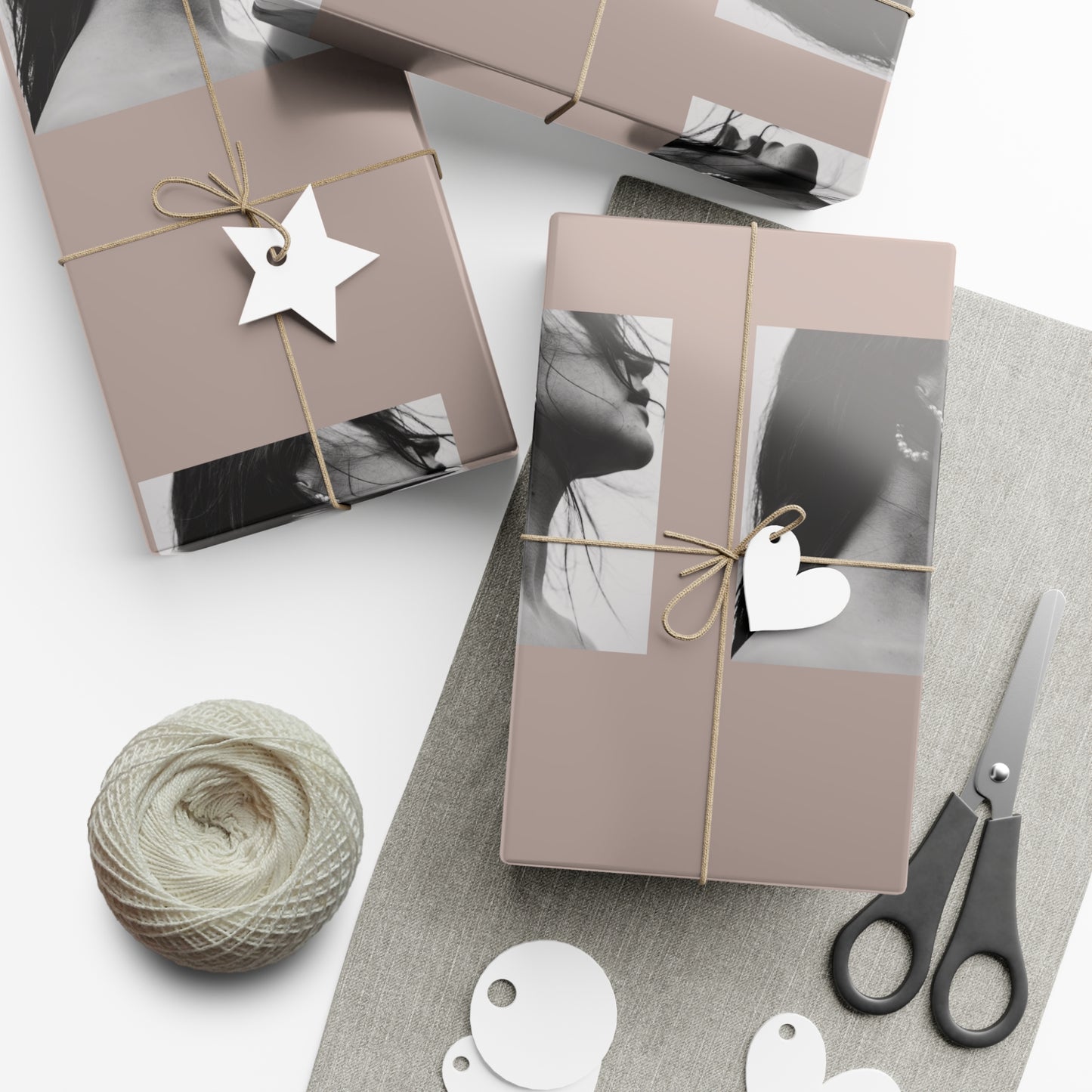 Fashion Black + White Fashion Photography Wrapping Paper