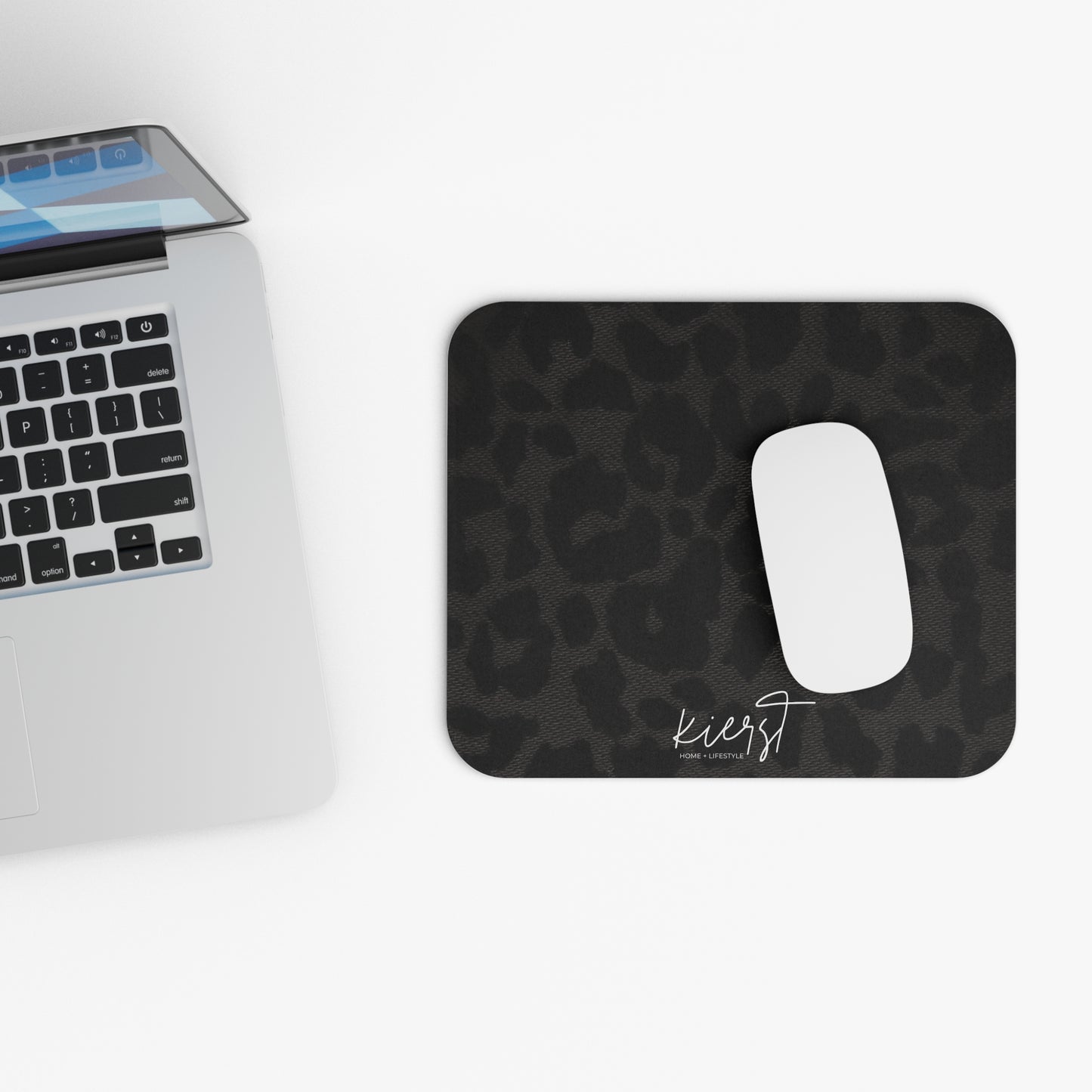 Black Leopard Mouse Pad | Bold Neutral for the Curated Workspace