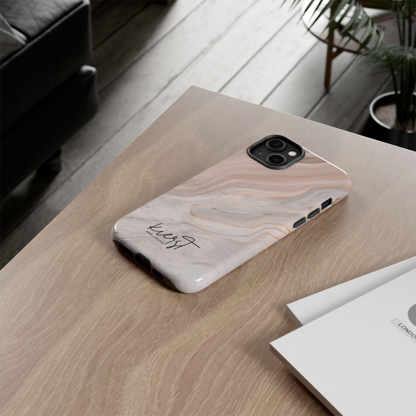 Blush Swirl Marble iPhone Case | Soft Curves, Strong Protection