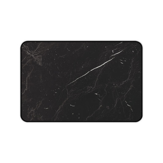 Black Marble Desk Mat | Luxe Workspace Essential