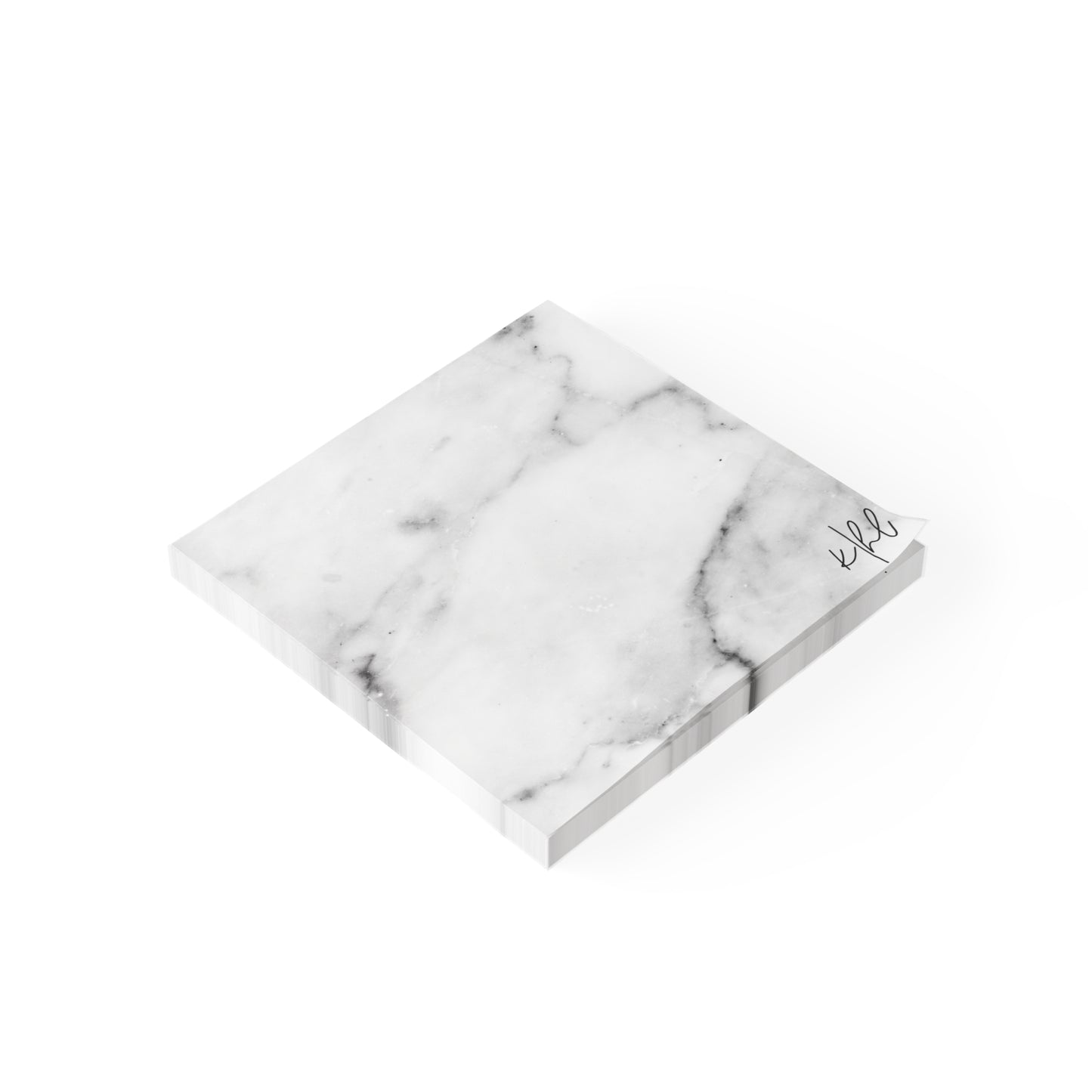 Lived-In Grey and White Marble Post-it® Note Pad
