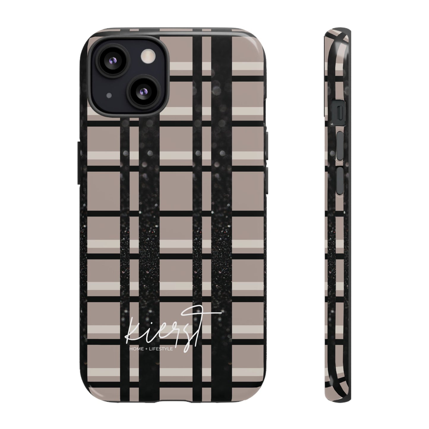 Elevated Neutrals Plaid iPhone Case | Classic Pattern, Modern Contrast